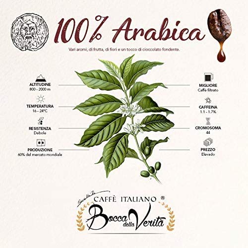 BOCCA DELLA VERITA® - Italienische Kaffeebohnen, Aroma ANGEL 100% ARABICA, 3 Packungen mit 1 kg, Natürlich und… – Bild 4