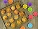 Mirenlife 2 Inch Mini Size Silicone Baking Cups Reusable Muffin Cups Nonstick Mini Cupcake Liners Chocolate Holders Truffle Cups, 24 Pack, 6 Vibrant Colors, Round