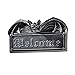 Welcome Sign - Vampire Bat Welcome Wall Sculpture - Bat Figure (CL6358)