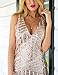 Grapent Women's Sequin Deep V Neck Sleeveless Club Party Bodycon Mini Dress
