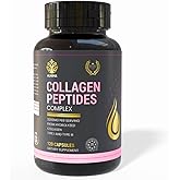 ALNIMA Halal Collagen Peptides Complex 750 mg – Type I & III Hydrolyzed Collagen for Skin, Hair & Nails Support | 120 Capsules – Halal Certified, Non-GMO, Made in USA