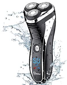 Hatteker Electric Shaver Rotary Razor Men Cordless Beard Trimmer Pop-Trimmer Waterproof