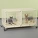 ProSelect Steel Modular Pet Cage with Plastic Tray, Ivory