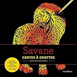 Savane : Cartes à gratter, coloriage antistress by 