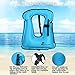 OMOUBOI Unisex Adult Portable Inflatable Canvas Life Jacket Snorkel Vest for Diving Safety