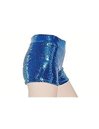 Pantalones cortos con lentejuelas brillantes para dama