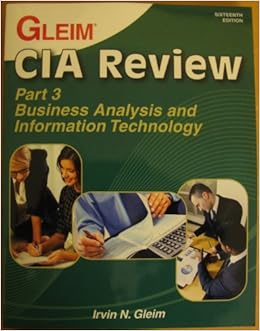 Gleim Cia Review Part 3 Business Analysis And