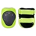 KUYOU Kids Knee Pads Elbow Pads Guards Protective Gear Set Safety Gear for Roller Skates Cycling BMX Bike Skateboard Inline Skatings Scooter Riding Sports （Dark Green）