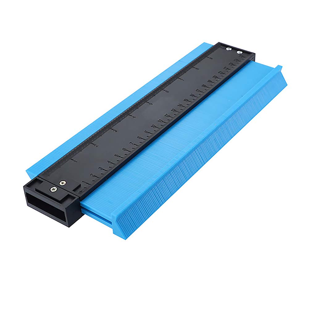 LWAN3 Contour Gage, 10in Circular Frame Multifunctional Curve Gauge for Marking Precision Tile Cutting Round Frames and Pipes