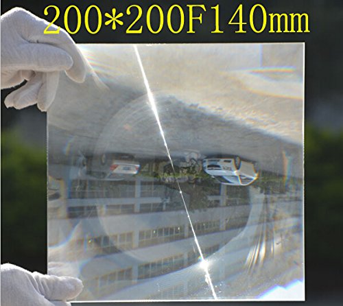 2-Pack Fresnel Lens 200*200MM Focal Length 140MM Acrylic solar magnifying lenses, solar concentrator for Fire Starter/Solar project/Scientific Research&Education/DIY solar heating By Six Seasons - Thumbnail 3