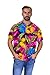 V.H.O Funky Hawaiian Shirt, Bigflower, Pink, L