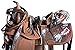 15″ Dark Brown Western Barrel Racing Pleasure Trail Saddle Leather Tackthumb 4