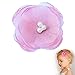 Pearl Poppy flower hair clip - Girl Wispy Clippy - best no slip barrette for fine hair(GC1-Pink)
