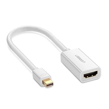 UGREEN Mini Displayport auf Hdmi Adapter Mini DP Stecker zu Hdmi Buchse Konverter 1080P für MacBook Air, MacBook Pro, iMac, M