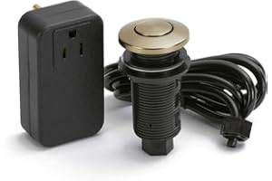 Lew Electric Push Button Garbage Disposal Air Switch and Controller (Champagne Bronze)