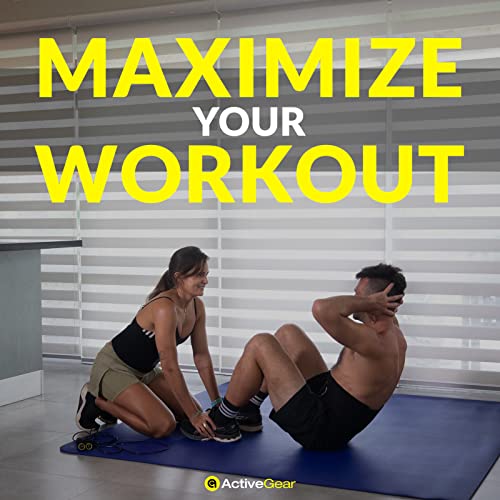 ActiveGear Large Exercise Mat 6 x 6 ft 7mm Thick Premium Square Workout