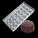 19341 Polycarbonate PC New Chocolate Mold Tray Clear Plastic Tools Leaf 21 Cavities