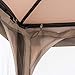 Sunjoy L-GZ375PST Marcel 9x9 Soft top Gazebo with Netting, 9 x 9 ft
