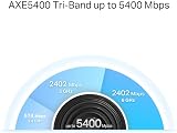 TP-Link Deco XE75 Pro AXE5400 Wi-Fi 6E Tri-Band Mesh Whole Home Add-on Unit view 8