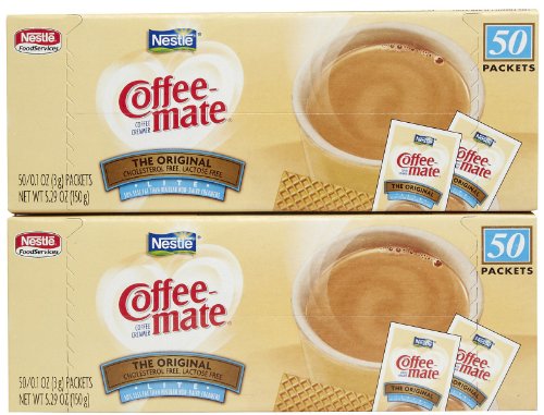 Coffee-mate Lite Powdered Creamer Singles - Original - 50 ct - 2 pk
