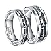 6mm 8mm Silver Tungsten Carbide Wedding Ring for Men Women with EKG Heart Beat Wedding Band Comfort Fit
