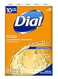 Dial Antibacterial Deodorant Bar Soap, Gold, 4-Ounce Bars, 10 Count (Pack of 3)