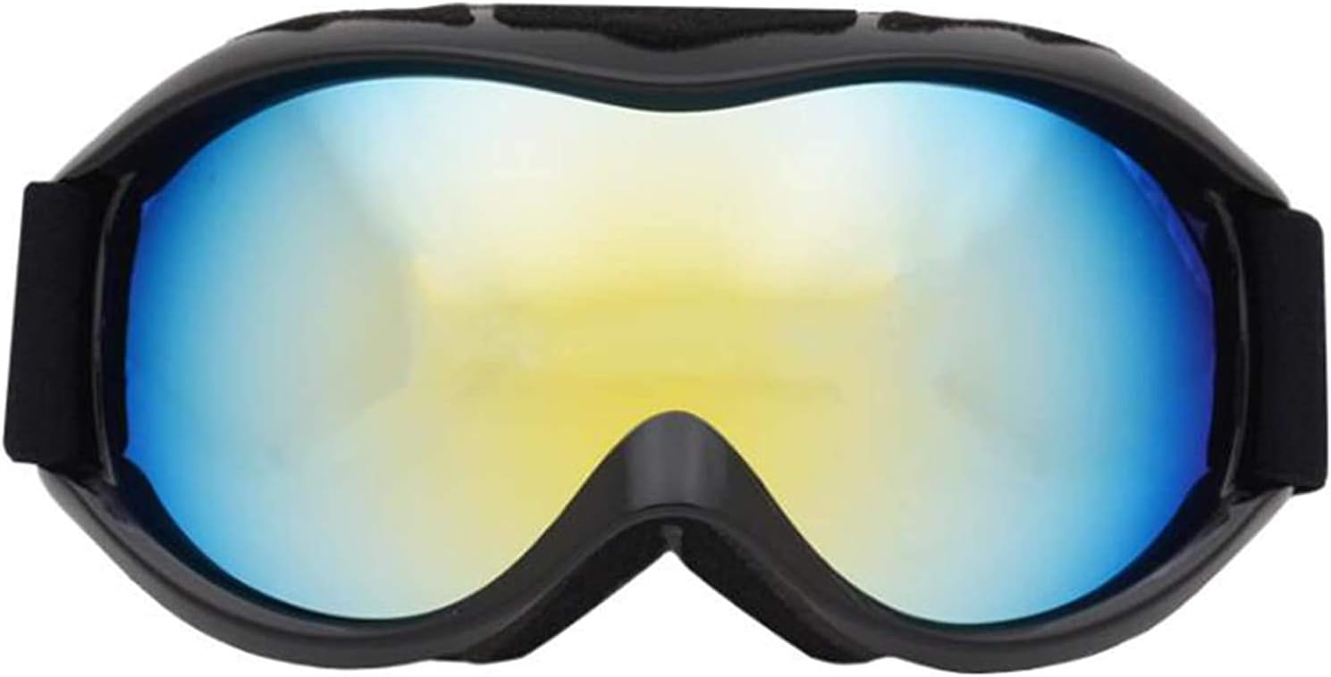 Amazon メンズとレディースのOTGスキーゴーグル、球形の二重層反霧の登山ゴーグル、UV400保護屋外スポーツ用品、赤 HYLL