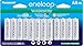 Panasonic BK-3MCCA16FA eneloop AA 2100 Cycle Ni-MH Pre-Charged Rechargeable Batteries, (package includes 16AA blue or 16AA white) primary