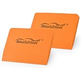 NEWISHTOOL Soft Silicone Small Squeegee for Vinyl, 2 PCS Rubber PPF Tool | PPF Squeegee, Window Tinting V-Blade Scraper, Glass Film Application, Car Paint Protective Film Installation &amp; Water Removal