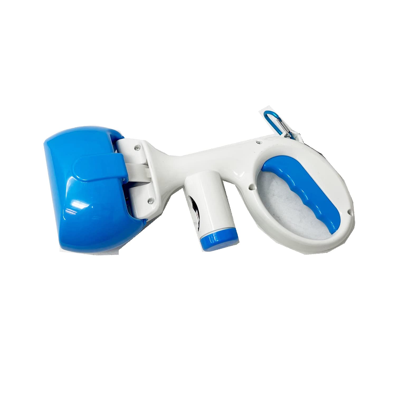 Zvire Pet Waste Collector with Bag Dispenser and 20 Bags, Handheld Portable Scooper, Blue