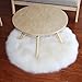 Bokeley Soft Artificial Sheepskin Rug Chair Cover Artificial Wool Warm Hairy Carpet Seat (White, 30cm)