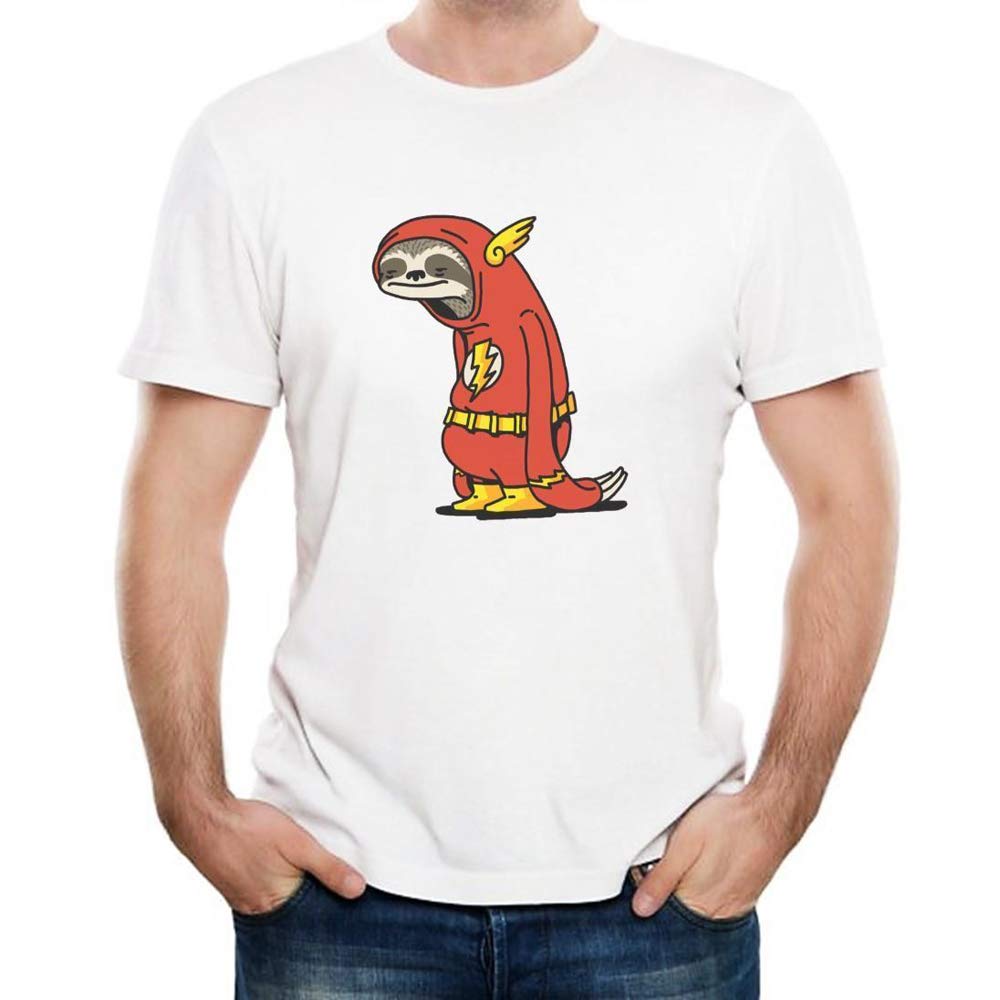 Sloth Flash S Novelty T Shirt Funny Superhero Gift Barry Allen