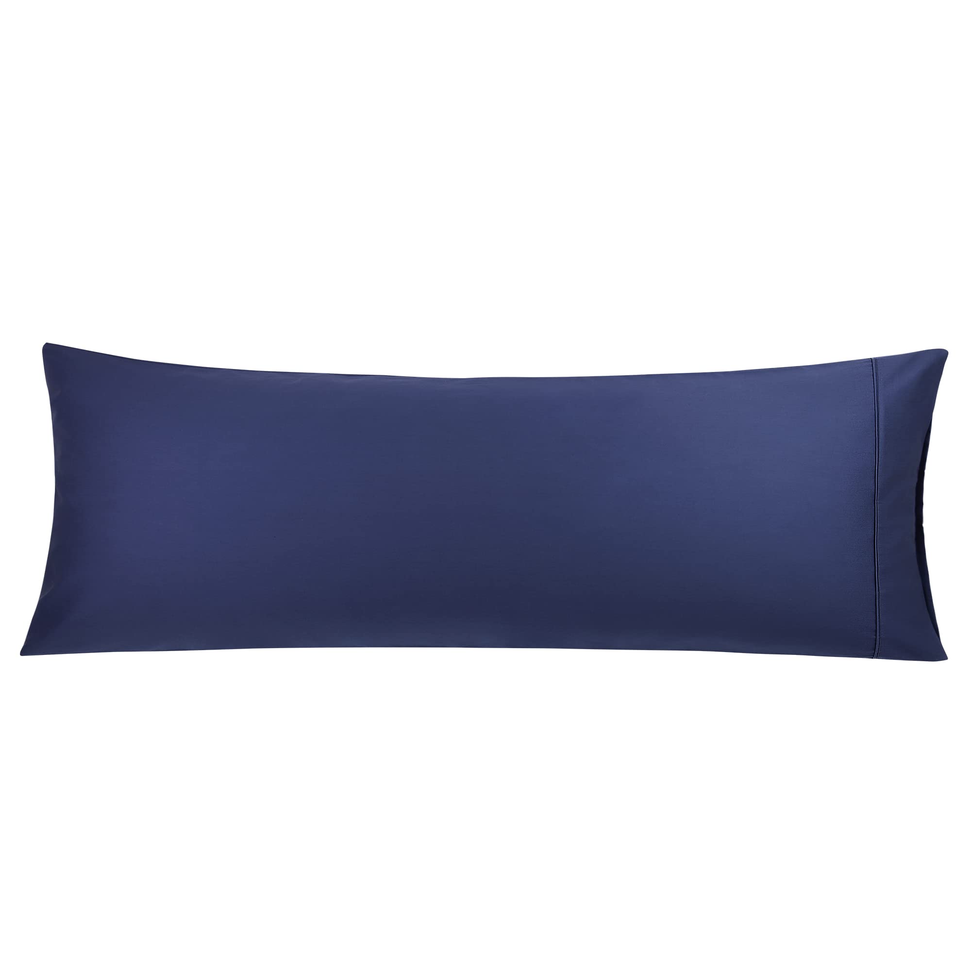 PiccoCasa Body Pillow Cover Super Soft Cotton Bolster Pillow Covers for Full Body Pillow, 1 Body Pillow Case with Zipper Closure for Adults 20"x54"/ 4.6ft Navy Blue