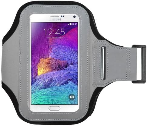Avarious Sports Exercise Workout Armband Case for BLU Studio Mega / Max / G2 HD / XL2 / X8 HD X Plus / 5.5 C / XL (Grey)