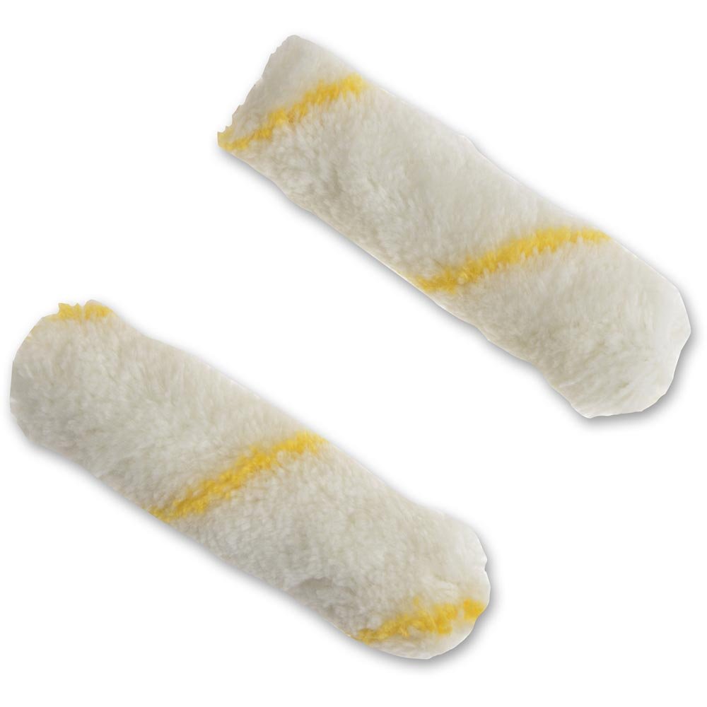 Stanley Medium Pile Silver Stripe Sleeve 100mm (4in) 2 Pack