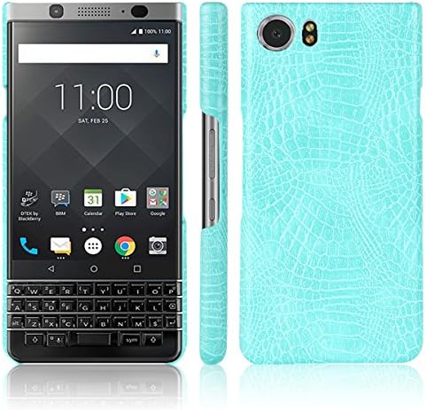 BlackBerry Keyone Case, LFYH Simple Design and Lightweight Protective Crocodile Grain Premium PU Leather Hard Case Cover for BlackBerry Keyone