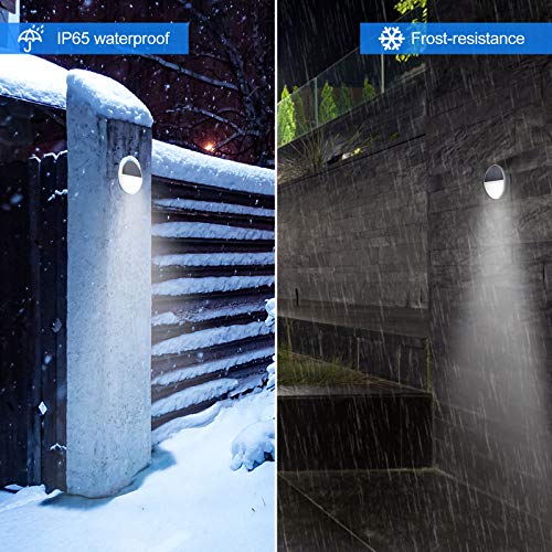 Aogist 2 Pack Solar Wall Lights 48 LEDs Outdoor Motion Sensor Lights IP65 Waterproof Durable Solar Powered Wall Lights Outdoor Security Lights with Motion Sensor for Garage Yard Patio Garden Pathway