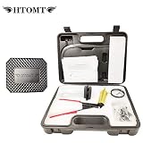 HTOMT 2 in 1 Brake Bleeder Kit Hand held Vacuum Pump Test Set for Automotive with Sponge Protected Case,Adapters,One-Man Brake and Clutch Bleeding System (Black)