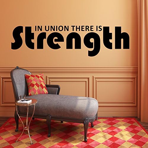 DeStudio 'in Union There' Wall Quote Sticker (PVC Vinyl Film, 125 cm x 35 cm x 0.01)