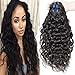 Vipbeauty 3 Bundles Of Brazilian Hair 6A Grade 100% Unprocessed Virgin Water Wave Wair Natural Black 95-105g/pc