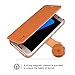 Galaxy S7 Edge Case, TANNC Flip Leather Wallet Phone Case [Layered Dandy] - [Card Slot][Flip][Wallet] - Case for SAMSUNG Galaxy S7 Edge Devices - Light Brown