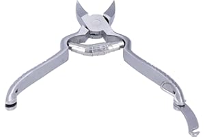 Asixxsix Toe Nail Clipper Stainless Steel Ingrown Toenails Clipper, Professional Pedicure Nail Cutter for Trimming Ingrown To