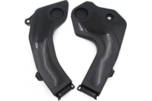 Mzmotpv Plastic Black Motorcycle Frame Cover for Kawasaki KLX230 R 2020-2025 Fairing Side Panel Protection Frame Sliders Cove