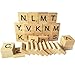 Fuhaieec 300PCS Scrabble Letters for Crafts Rose Wood Scrabble Tiles-DIY Wood Gift Decoration - Making Alphabet Coasters and Scrabble Crossword Game