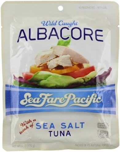 SeaFare Pacific Wild Caught Albacore with a Touch of Sea Salt, 6 Ounce
