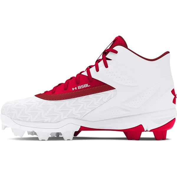 Under Armour Boy's Harper 8 Mid TPU Jr Baseball Shoe, (101