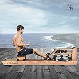 Mr Rudolf Oak Wood Water Rowing Machine with Monitor Home Gyms Training Equipment Sports Exercise Machine Fitness Indoor