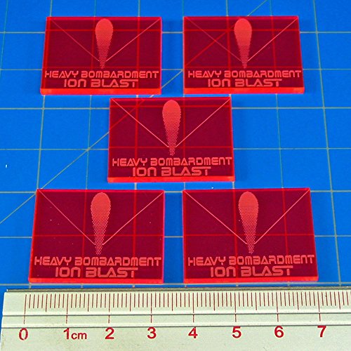 Space Fighter, Ion Blast Tokens, Fluorescent Pink (5)