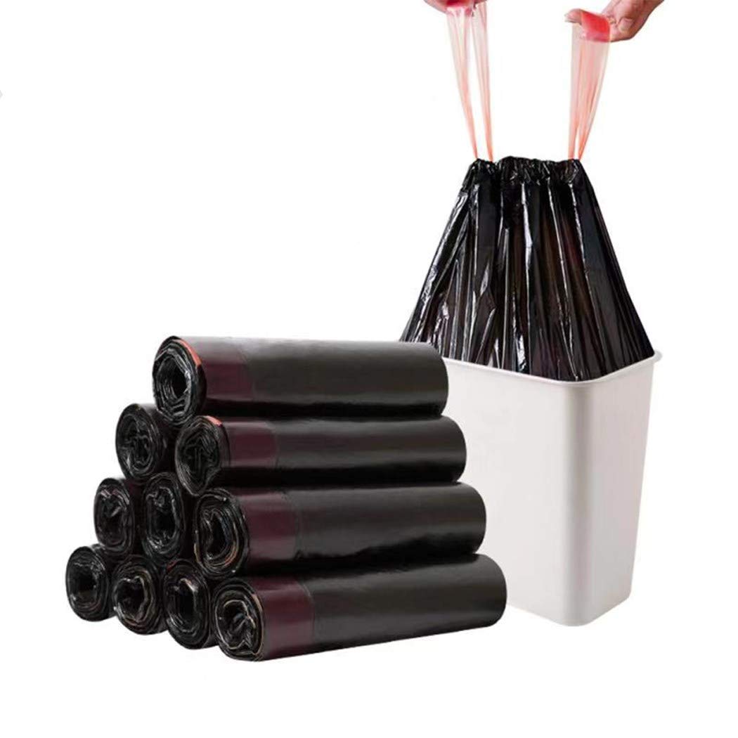 Madeb Garbage bag is easy to use, clean, can be used in kitchen garbage bags and indoor garbage bags, 9-12 liters, black, 180 bags