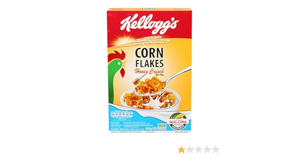 Amazon Com Kellogg S Breakfast Cereal Corn Flakes Honey Crunch With Nuts Net Weight 2 G Pack Of 1 Piece